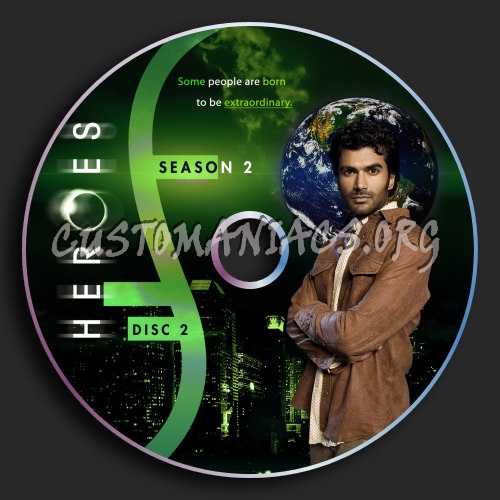 Heroes Season 2 Disc 2 dvd label