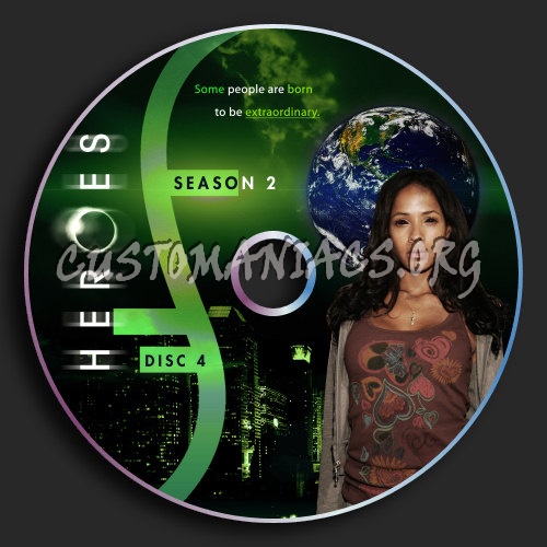 Heroes Season 2 Disc 4 dvd label