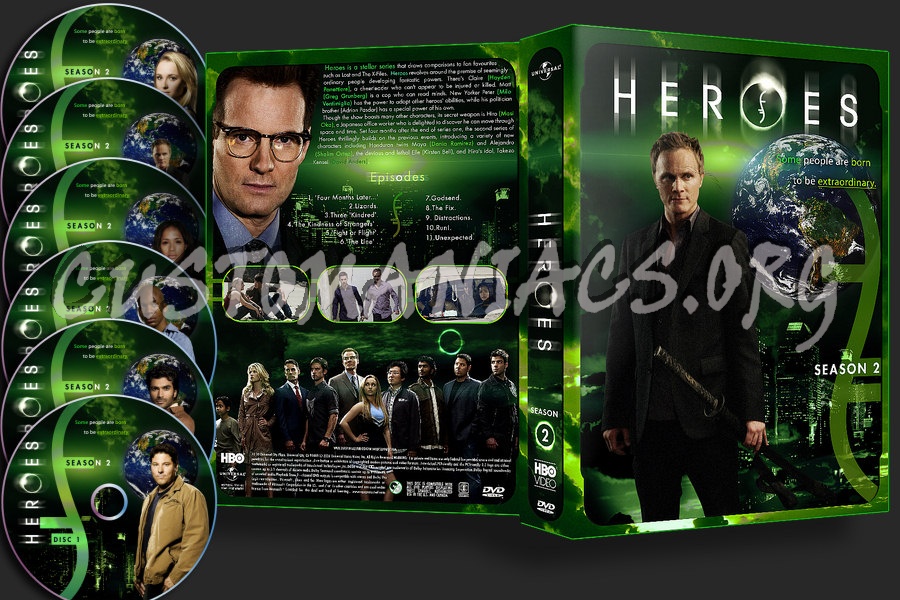 Heroes Season 2 dvd cover