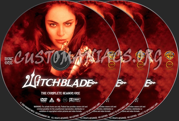 Witchblade Season 1 dvd label