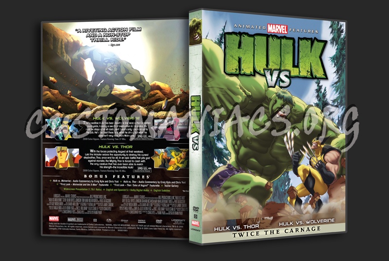 Hulk vs dvd cover