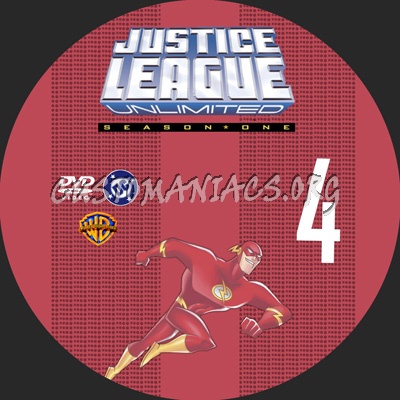 Justice League Unlimited S1 dvd label