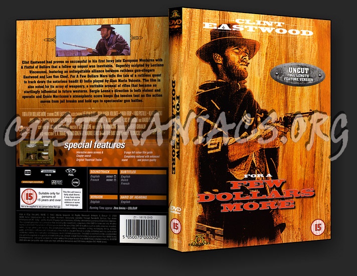 For a Few Dollars More dvd cover