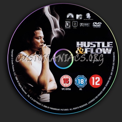 Hustle & Flow dvd label