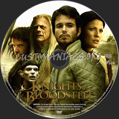 Knights of Bloodsteel dvd label