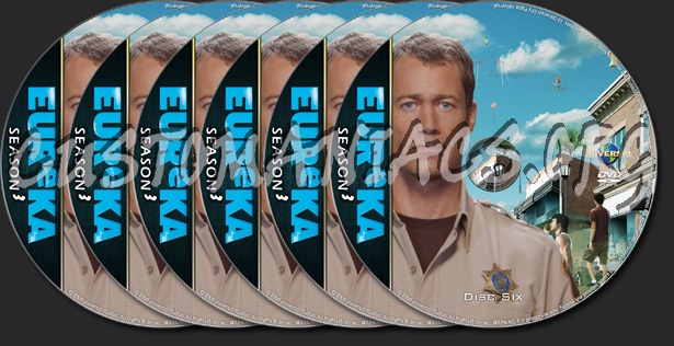 Eureka Season Three dvd label