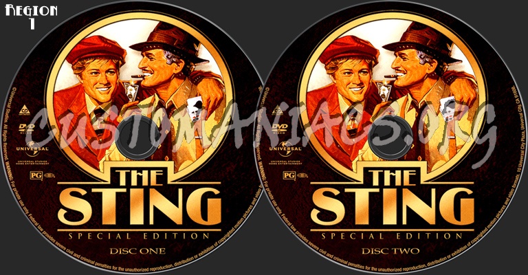 The Sting - Special Edition dvd label