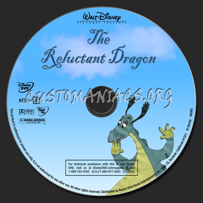 The Reluctant Dragon dvd label