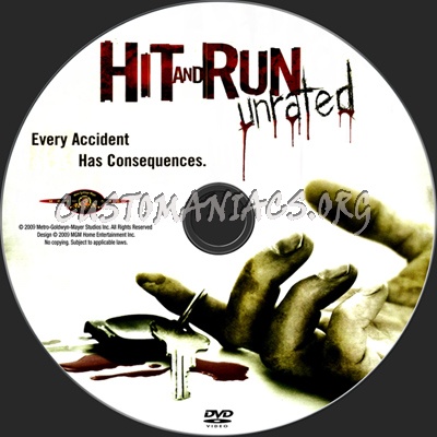 Hit and Run Unrated dvd label