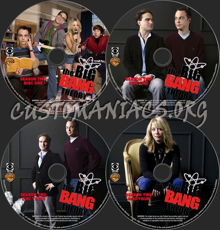 The Big Bang Theory Season 2 dvd label