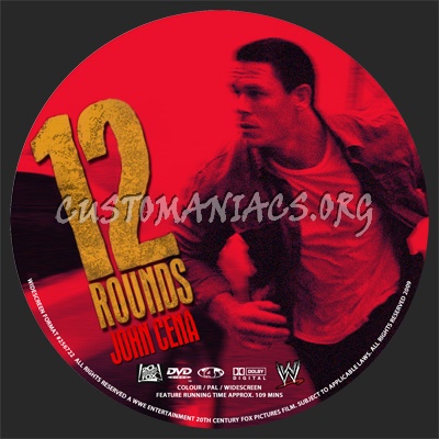 12 Rounds dvd label