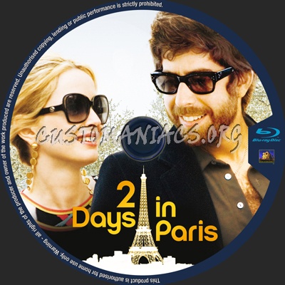 2 Days In Paris blu-ray label