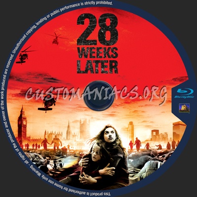 28 Weeks Later blu-ray label