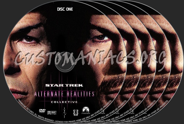 Star Trek Collective Alternative Realities dvd label