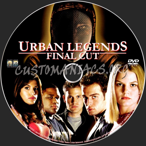 Urban Legends Final Cut dvd label