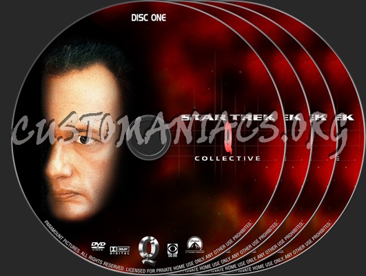 Star Trek Fan Collective Q dvd label