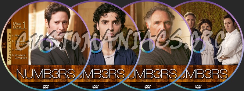 Numb3rs Season 1 dvd label