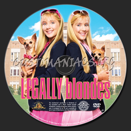 Legally Blondes dvd label