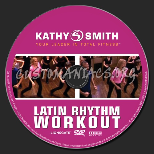 Kathy Smith Latin Rhythm Workout dvd label