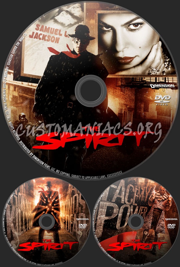 The Spirit dvd label