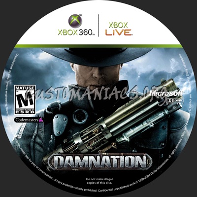 Damnation dvd label