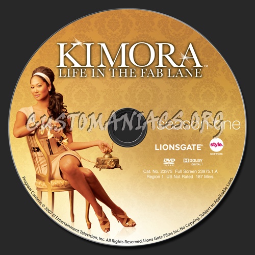 Kimora Life in the Fab Lane Season 1 dvd label