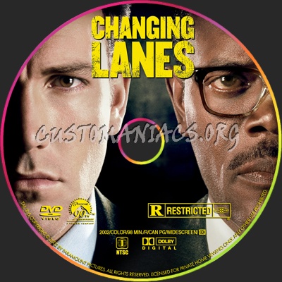 Changing Lanes dvd label