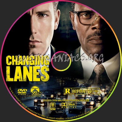 Changing Lanes dvd label