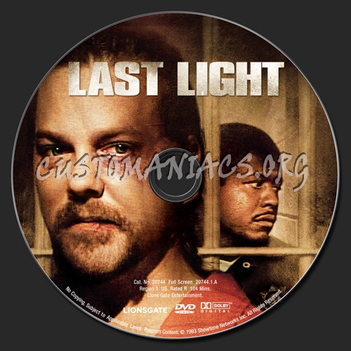 Last Light dvd label