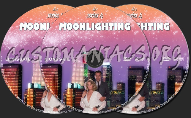 Moonlighting Series 4 dvd label