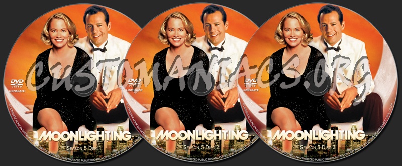 Moonlighting Series 5 dvd label