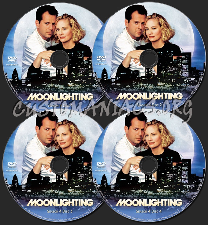Moonlighting Series 4 dvd label