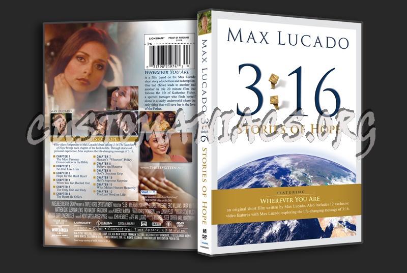 Max Lucado 3:16  Stories of Hope dvd cover