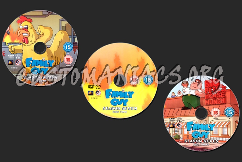 Family Guy Season 7 dvd label