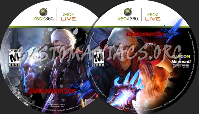 Devil May Cry 4 dvd label