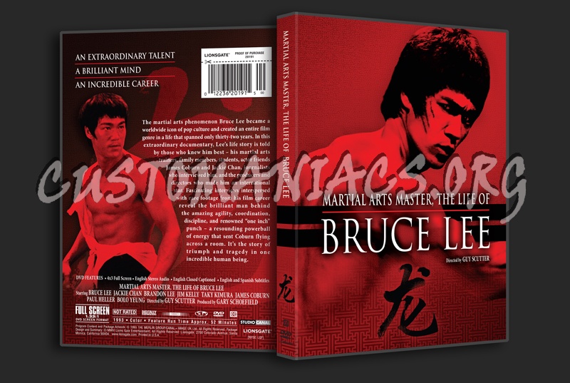 Martial Arts Master, The Life of Bruce Lee dvd cover