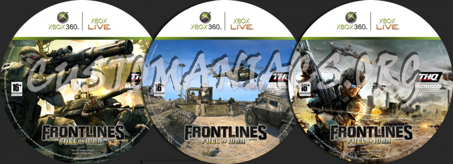 Frontlines Fuel of War dvd label