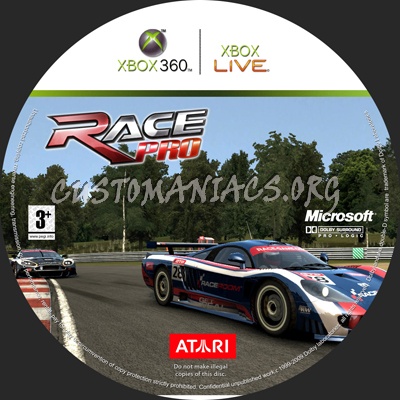 Racepro dvd label