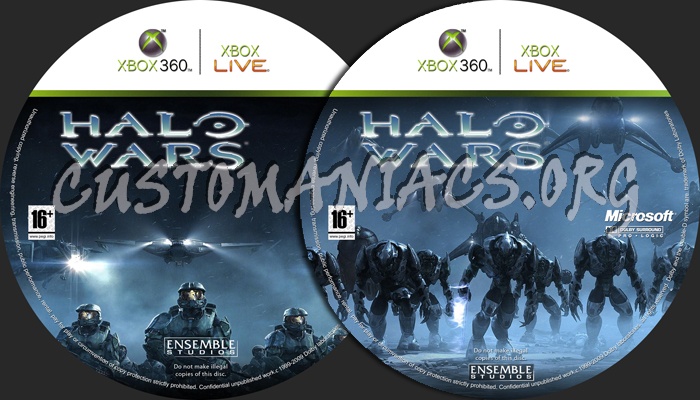 Halo Wars dvd label