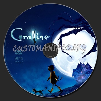 Coraline dvd label