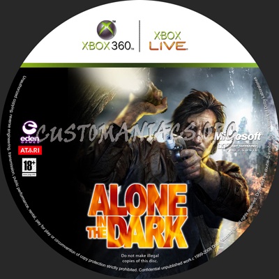 Alone in the Dark dvd label