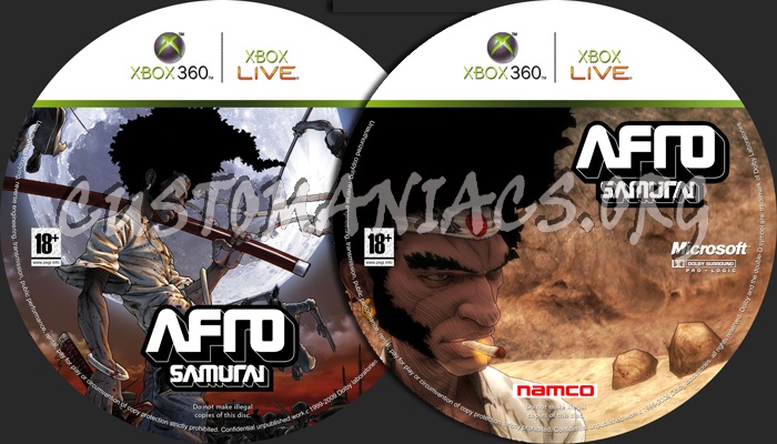 Afro Samurai dvd label