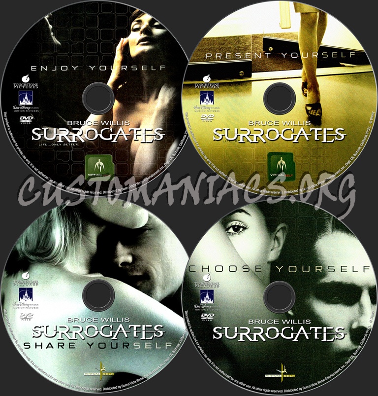 Surrogates dvd label