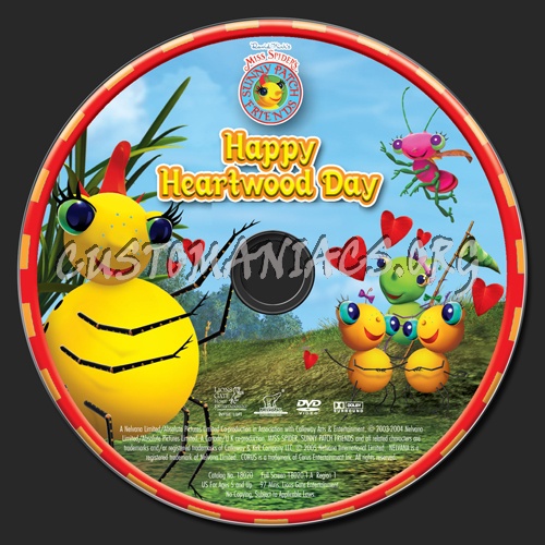 Miss Spider's  Sunny Patch Friends: Happy Heartwood Day dvd label