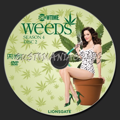 Weeds Season 4 dvd label