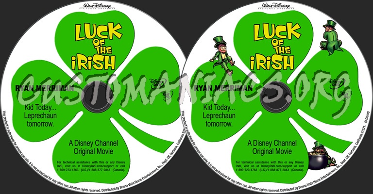 Luck of the Irish dvd label