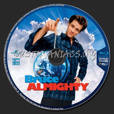 Bruce Almighty blu-ray label