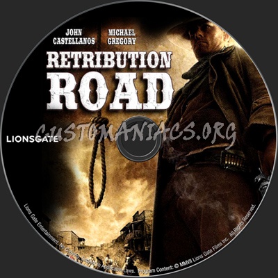 Retribution Road dvd label