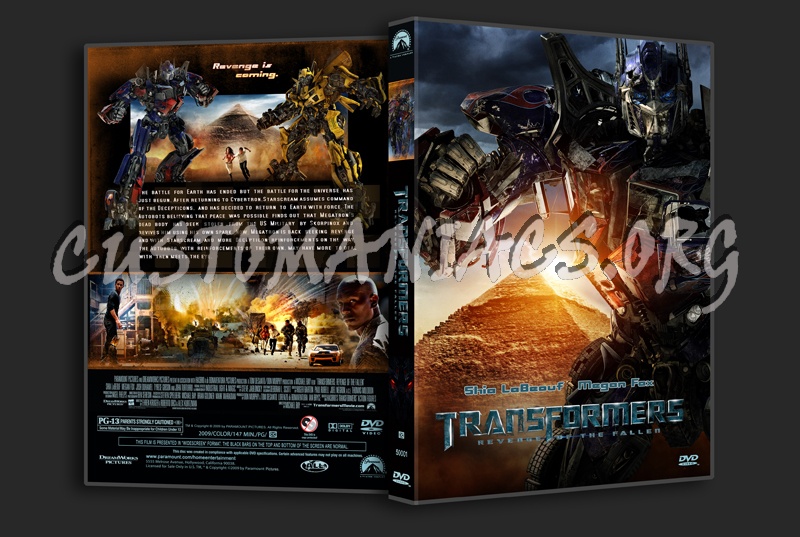 Transformers Revenge of the Fallen dvd cover