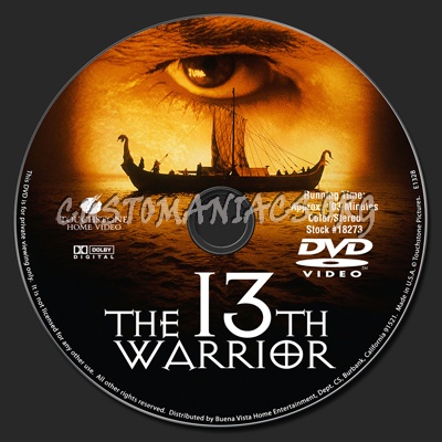 The 13th Warrior dvd label